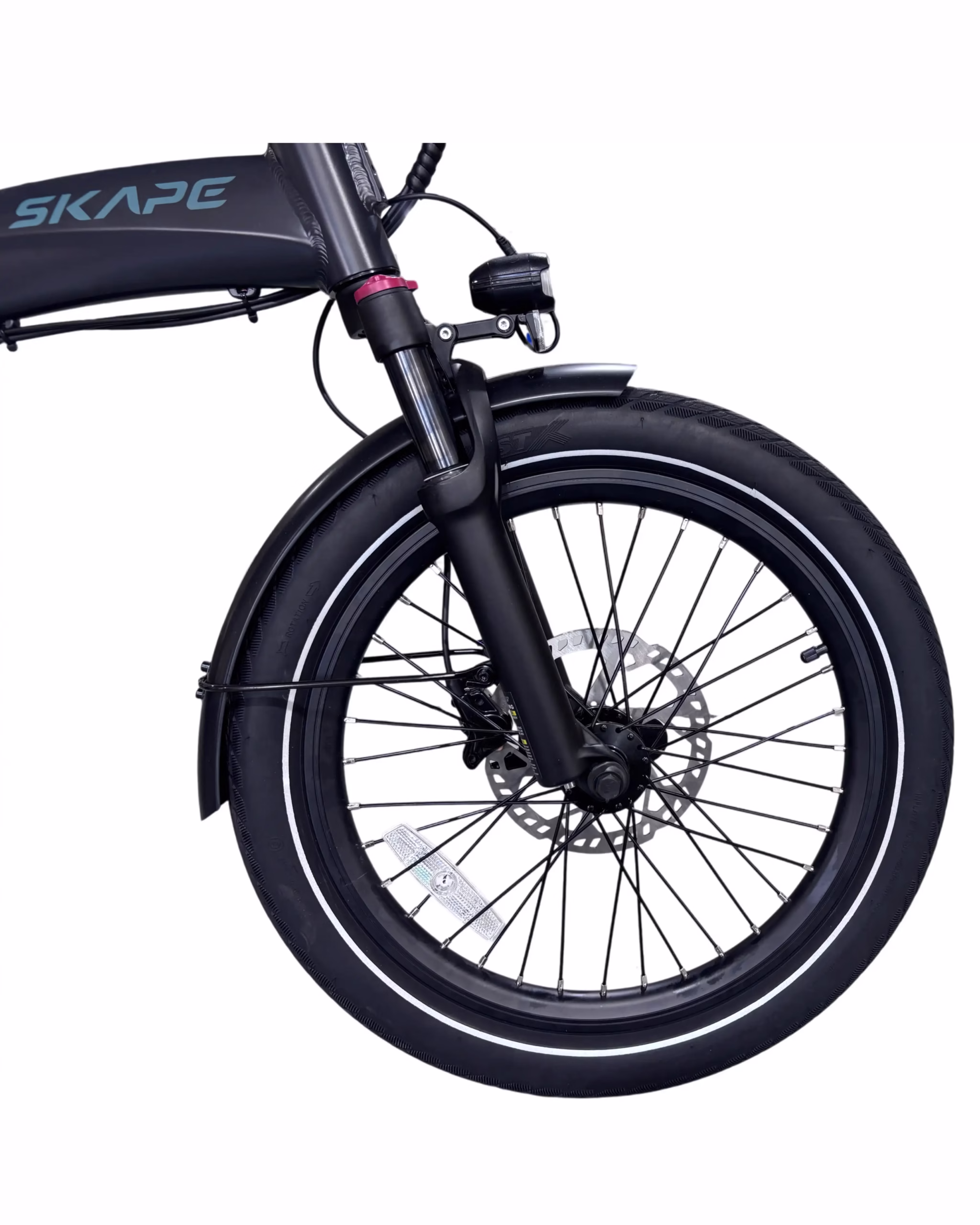 Bicicleta Elétrica Dobrável Skape S2+ 20Ah - 500W / 48V